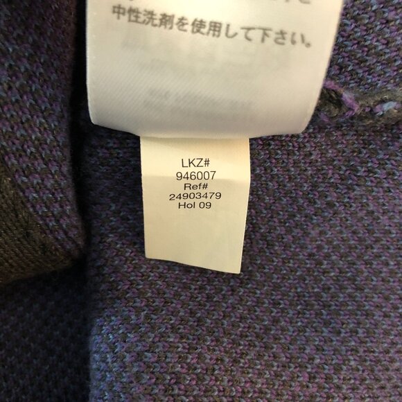 Eddie Bauer Sport Womens Full-Zip Sweater Jacket Purple Gray Snowflake M - Picture 4 of 4